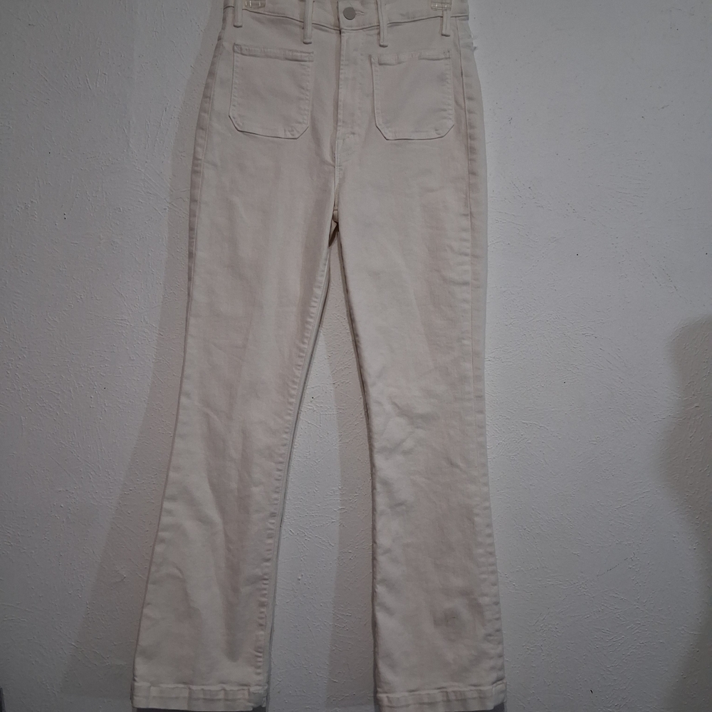 MOTHER Superior The Hustler Patch Pocket Flood Jeans